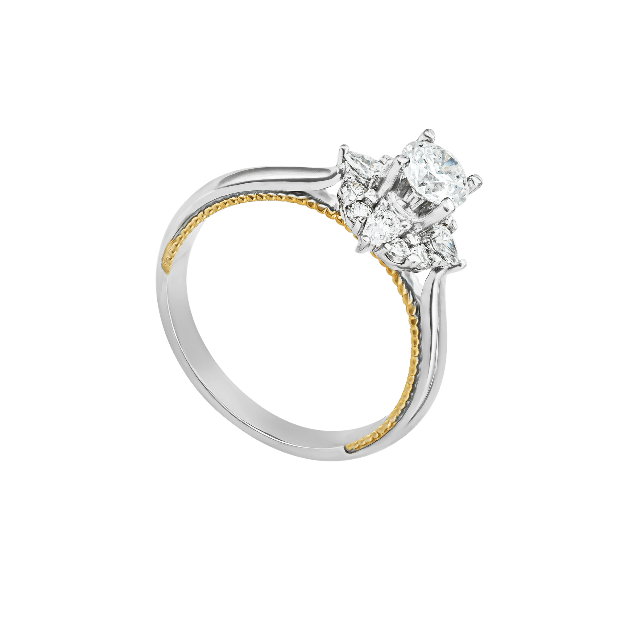 Nhẫn Kim cương Vàng 14K
